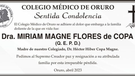 Dra. Miriam Magne Flores Q. E. P. D.
