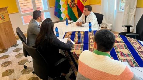 Gobernador de Oruro en su viaje a España