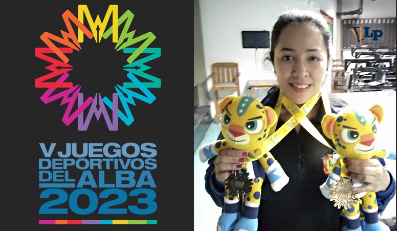 Nataly Camacho cosechando medallas en los Juegos del Alba