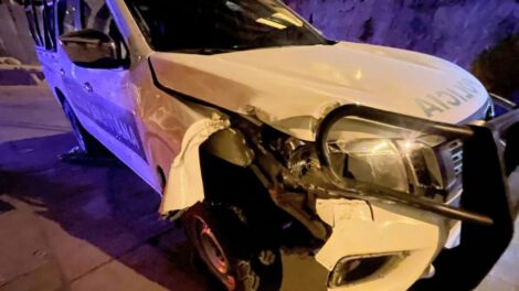 Sargento ebrio choca patrulla en Oruro
