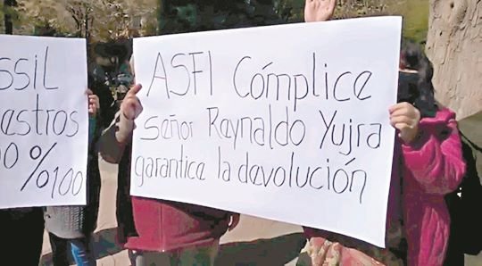 Devolución de ahorros Banco Fassil en Oruro