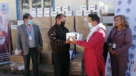 Entrega de pruebas antígeno nasal para diagnóstico de Covid-19