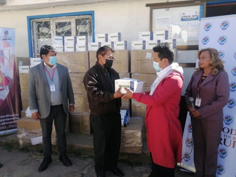 Entrega de pruebas antígeno nasal para diagnóstico de Covid-19