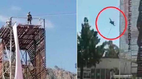 Salto de la muerte en el colegio militar