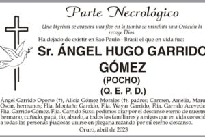 Necrológico de Ángel Hugo Garrido Gómez