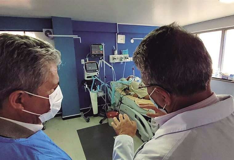 Cadetes accidentados en Clínica del Sur