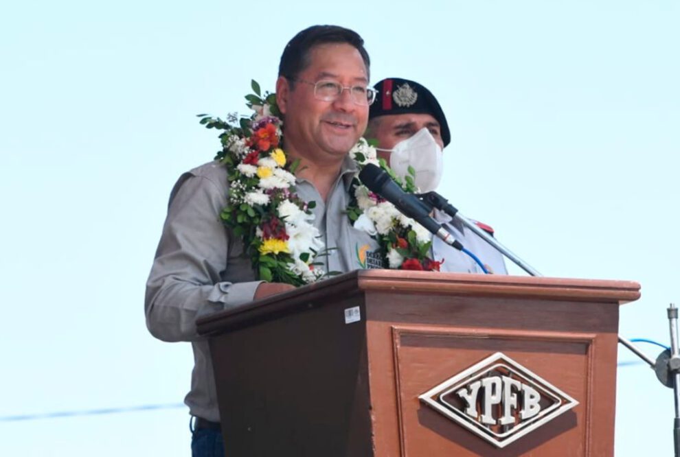 Producción de gas natural en Bolivia según Luis Arce