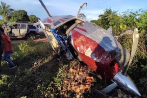Avioneta que cayó en San Ignacio de Velasco