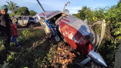 Avioneta que cayó en San Ignacio de Velasco