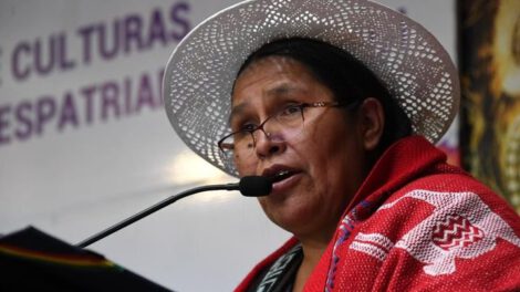 Denuncia por atentado contra Bartolinas presentada por la ministra de Culturas, Sabina Orellana