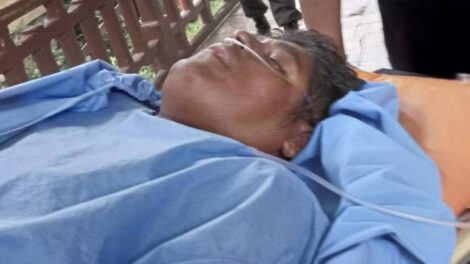 César Apaza en situación de salud deteriorada