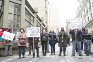 Trabajadores municipales exigen respeto a sus derechos laborales