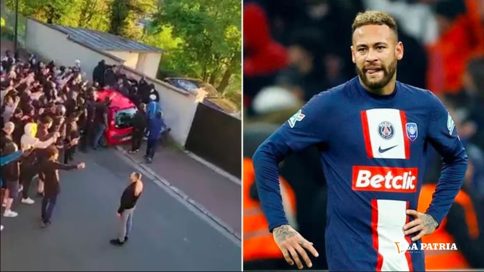 Protestas de hinchas del PSG pidiendo que Neymar se vaya