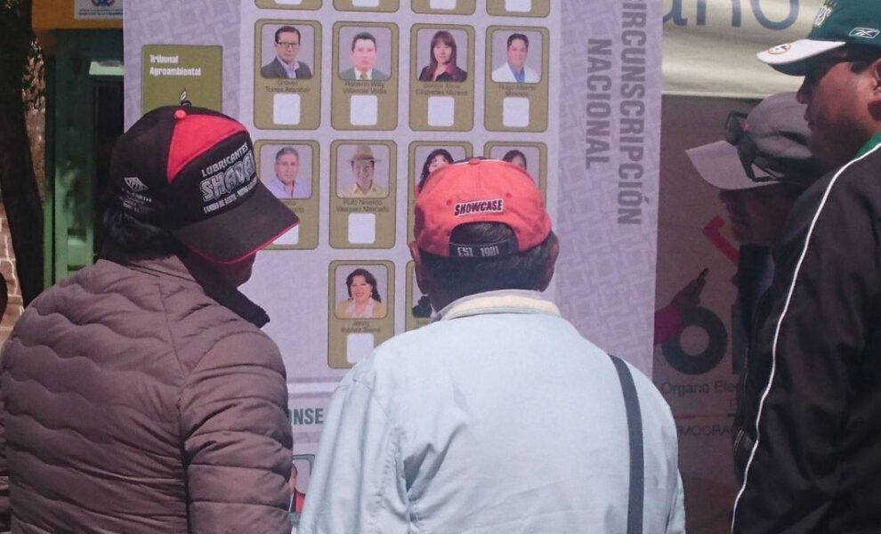 Elección judicial en Bolivia