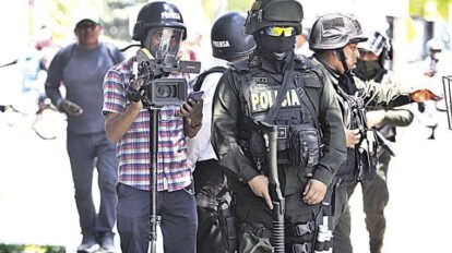 Agresiones a periodistas durante un conflicto