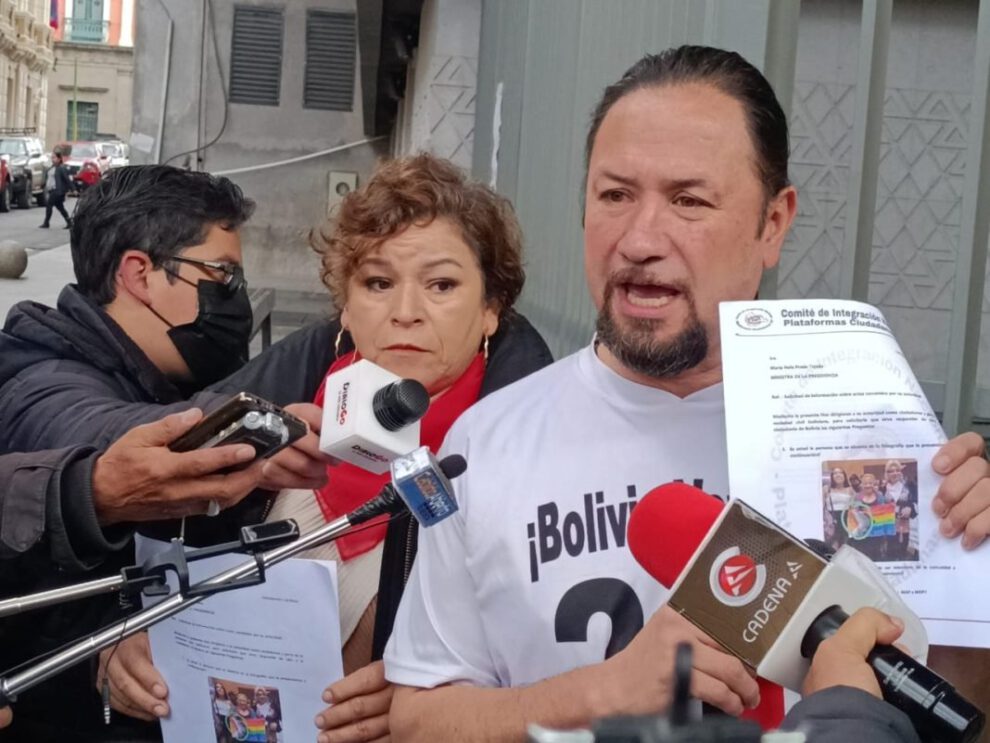 El representante de las plataformas Ciudadanas del 21F, Omar Sáchez