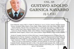 CNL. SP. Gustavo Adolfo Garnica Navarro Q. E. P. D.