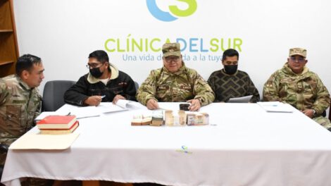 Atención médica de cadetes accidentados en La Paz