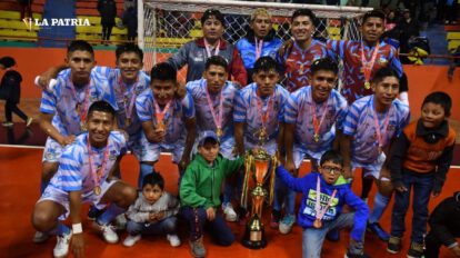 Selección de Oruro campeón del torneo nacional de futsal Sub-20