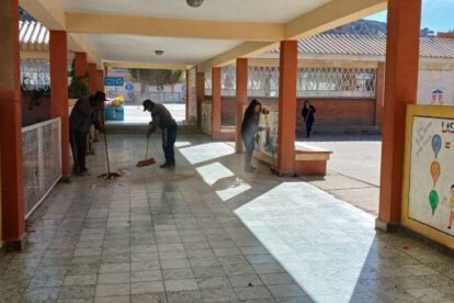 Limpieza Colegio La Salle para su aniversario