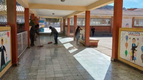 Limpieza Colegio La Salle para su aniversario