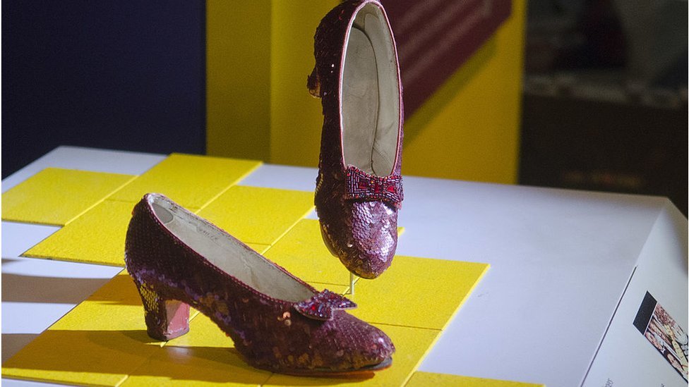 Zapatillas de rubí del mago de Oz