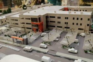 Maqueta del segundo bloque del Oruro-Corea