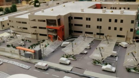 Maqueta del segundo bloque del Oruro-Corea