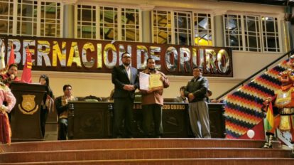 Reconocen a actores del Carnaval de Oruro por su contribución cultural