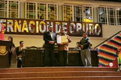Reconocen a actores del Carnaval de Oruro por su contribución cultural