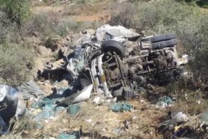 Accidente de camión en Cochabamba