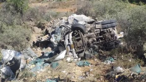 Accidente de camión en Cochabamba