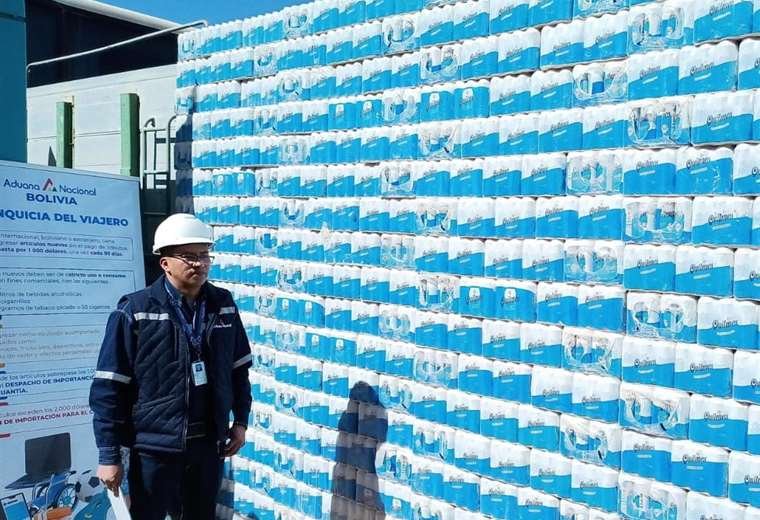 Decomiso de contrabando en la frontera de Villazón