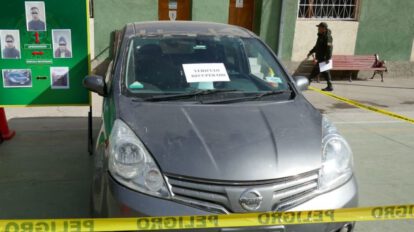 Robo de automóvil en instancias oficiales