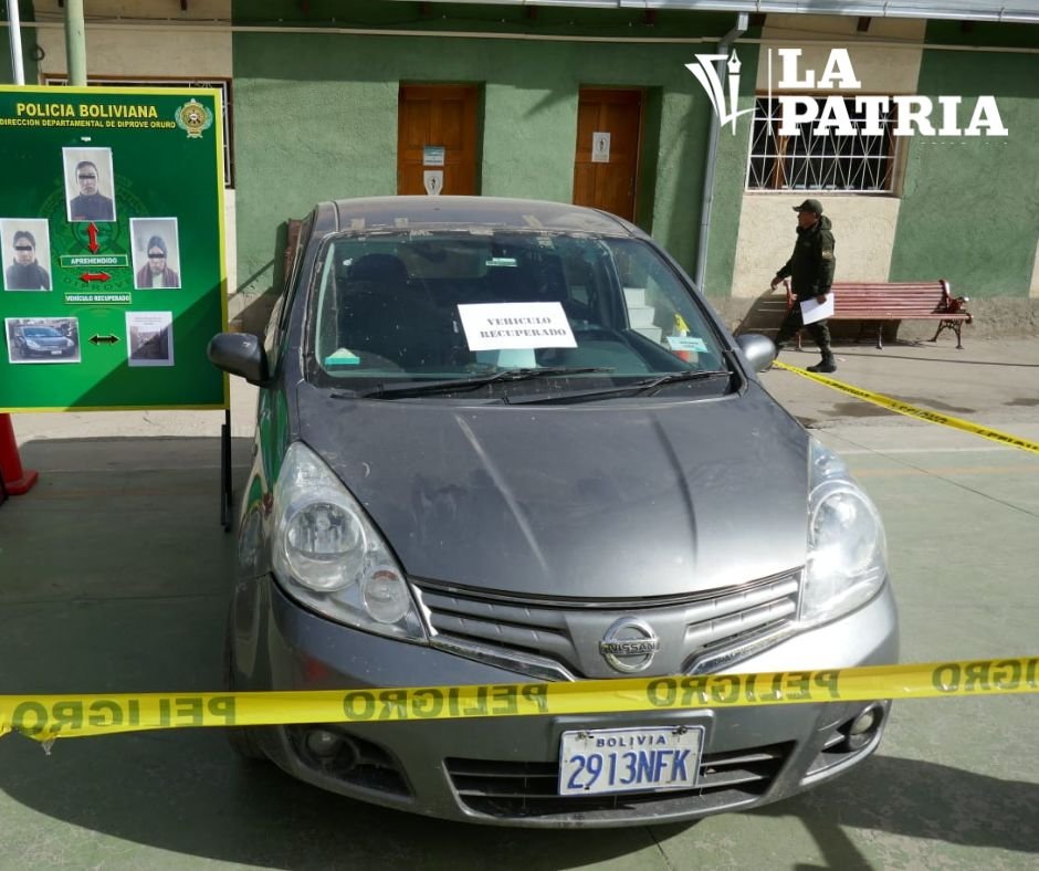 Robo de automóvil en instancias oficiales