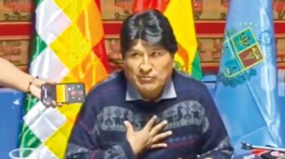 Evo Morales denuncia el caso narco audios
