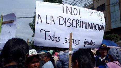 Día Nacional contra Racismo y Discriminación en Bolivia
