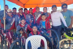 Delegación de Oruro en triatlón