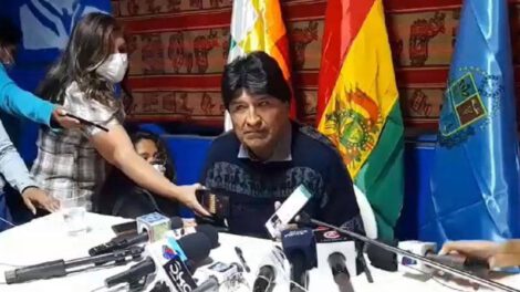 Evo Morales denuncia encubrimiento al narcotráfico en 2022