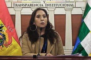 Sistema de gestión de denuncias presentado por la viceministra de Transparencia y Lucha Contra la Corrupción