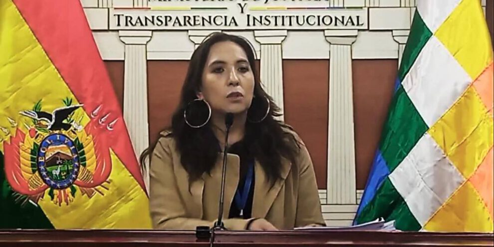 Sistema de gestión de denuncias presentado por la viceministra de Transparencia y Lucha Contra la Corrupción