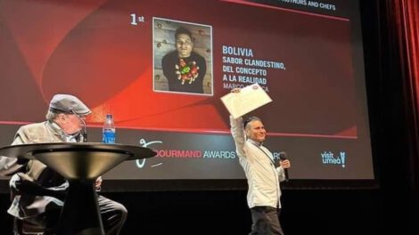 Chef boliviano gana premio en literatura gastronómica