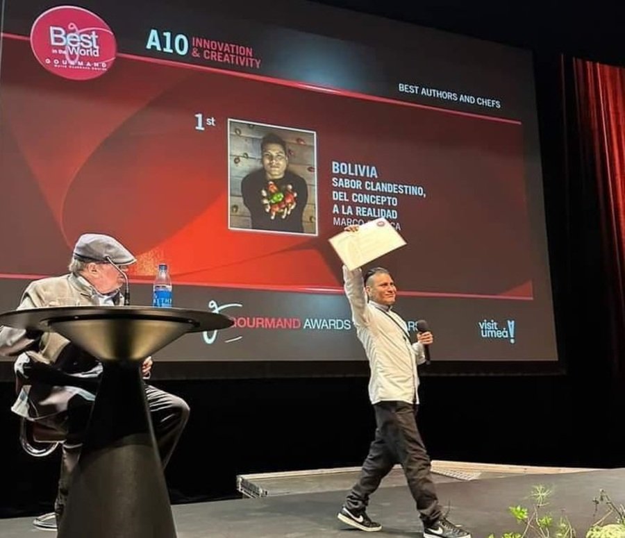 Chef boliviano gana premio en literatura gastronómica