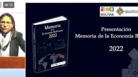 Memoria de la Economía Boliviana presentada por Juana Jiménez
