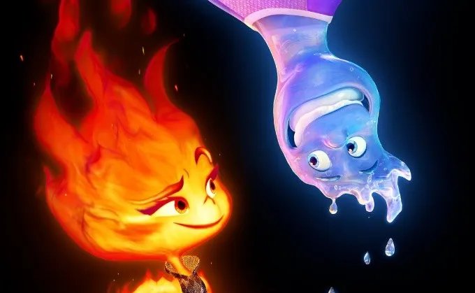 Elemental con protagonistas Ember y Wade
