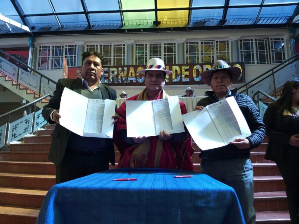 Convenio de límites entre Caracollo y Eucaliptus