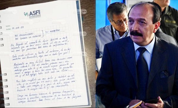 El supuesto escrito del interventor de Banco Fassil, Carlos Colodro