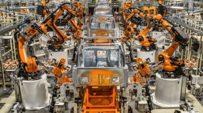Robots industriales en la industria automotriz
