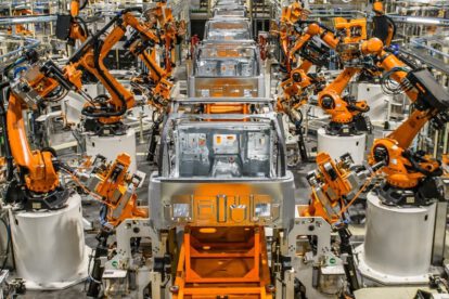 Robots industriales en la industria automotriz