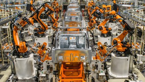Robots industriales en la industria automotriz
